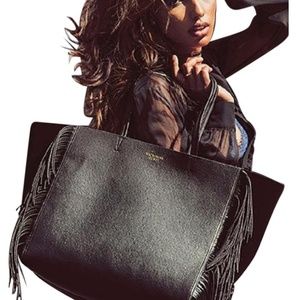 NWT VS leather fringe tote